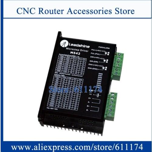 4pcs Leadshine stepper Driver M542 2-phase hybrid Motor Driver Voltage up to 48 VDC 1.0A to 4.2A fit for 42 / 57 stepper motor