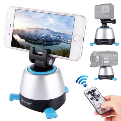 Electronic 360 Degree Rotation Panoramic Tripod Head with Remote Controller for Smartphones / GoPro / DSLR Cameras
