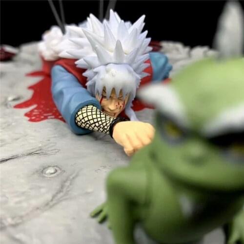 Anime Naruto Jiraiya Dead PVC 9CM Action Figure Toy Statue Collectible Shippuden Figurine Pain Jiraiya Dead Kids Gift Doll