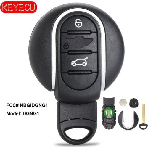 KEYECU Smart Remote Car Key Fob 315MHz / 434MHz for BMW MINI Cooper 2016-2017 With Insert Key IC:2694A-IDGNG1