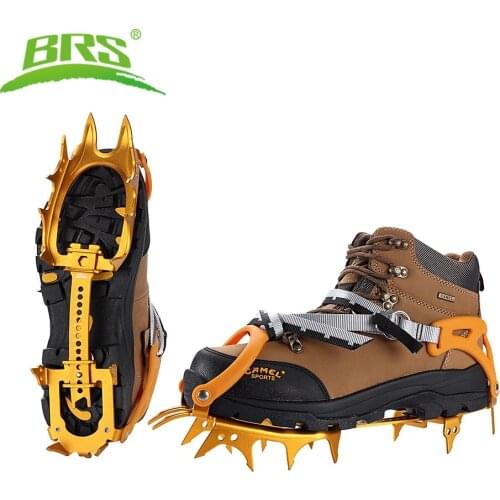 BRS-S3 Ultralight 14 Teeth 7075 Aluminum Alloy Ice Grippers Ice Fishing Walking Mountaineering Crampons Equipment