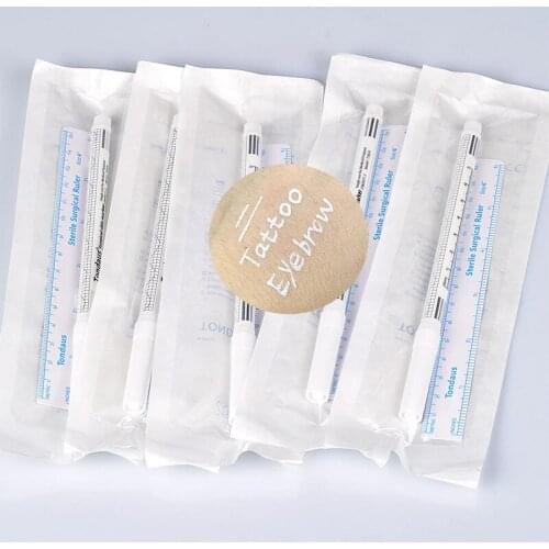 20pcs White Tattoo Marker Pen Surgical Eyebrow Tattoo Skin Marker Pen Permanent Makeup eyebrow Supplier Microblading Accessories
