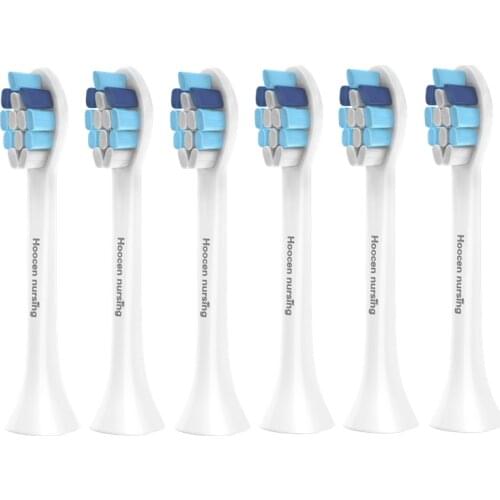 6 Pcs Replacement Toothbrush Head Suit For Philips HX6730/6761/6511/60163610/3620/3640/3650/6014/6016/6018 Electric Toothbrush