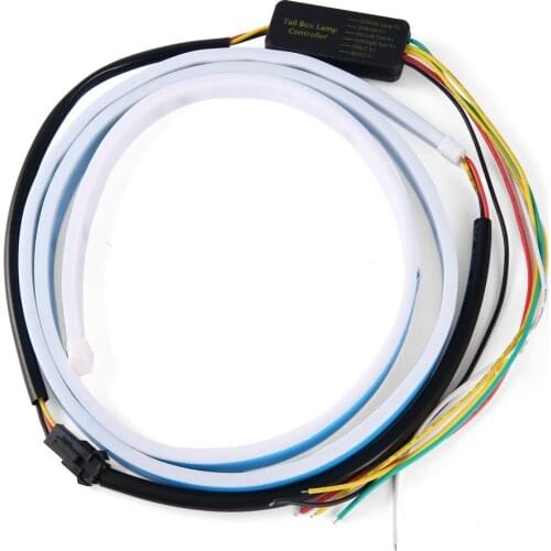 Newest 1.2M Car Tail Lamp Strip Decorative Lamp Horse Race Lamp Rear Box Flow Light 335 LED Lamp Strip Car-styling Hot Selling