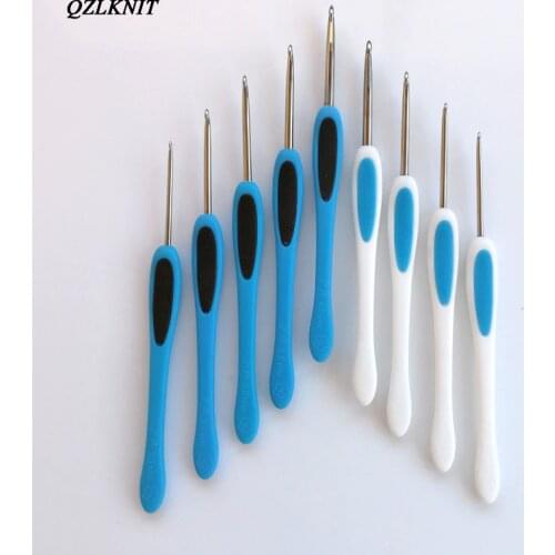 QZLKNIT Hand grinding stainless steel Crochet Woven non stick wire Fine crochet hook 0.6-4.0mm DIY yarn knitting tool accessorie