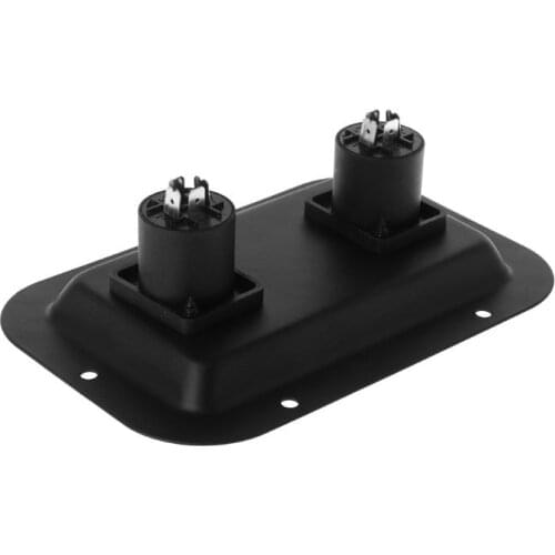 Jack Plate Socket Junction Box Clip Guitar Dual Large for SpeakOn PA Speaker Cabinets QXNF