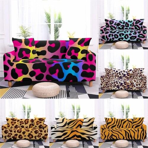 Leopard Stripe Pattern Modern Sofa Cover for Living Room Non-slip Sectional L Shape Sofa Couch Cover 1/2/3/4 Seater,capa de sofa