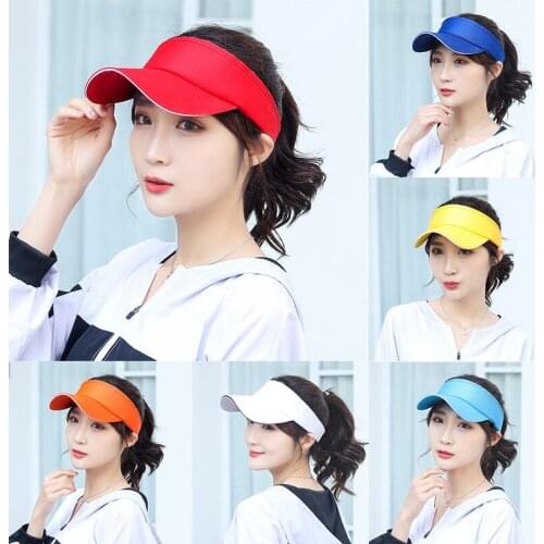 Sports Empty Top Hat Sun Hats for Women Visor Hat Golf Tennis Baseball Adult Girl Caps Outdoor Cap Running Hat Adjustable