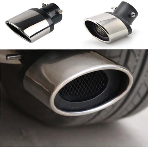 Universal Stainless Steel Exhaust Pipe Muffler tail pipe outlet nozzle end belt net Exhaust System