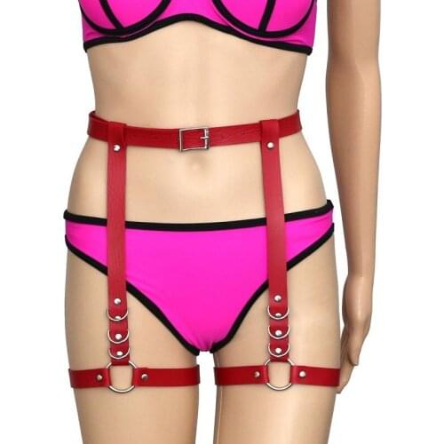 Harness Thigh Straps Suspenders Sexy Bdsm Bondage Punk Pastel Goth Sexy Fantazi Seks Belt For Stockings High Thigh