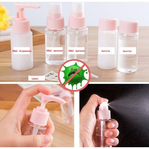 Modun Portable Travel Spray Bottles Set Wash Hand Sprayer Bottle Kits Hand Wash Container Plastic Liquid Despenser Bottle