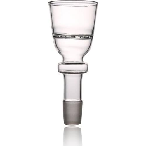 1PC 24MM DIA AL FAKHER CLEAR GLASS DEEP FLAVOR TOBACCO CHICHA BOWL MALE CONNECTOR BIG SHISHA HOOKAH HEAD NARGUILE SMOKING PARTS