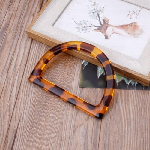 1 x D Shape Resin Bag Handle for Handcrafted Handbag Purse DIY Bags Accessories New Fashion Bag Handles