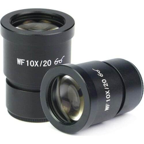10X High Eyepoint Eyepiece 20mm Wide Field of View Microscope Eyepieces Mounting Size 30mm