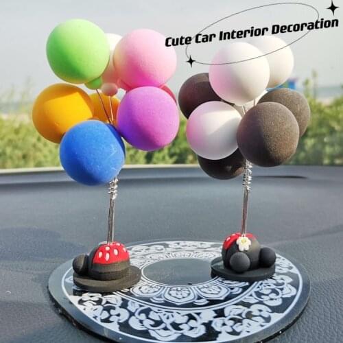 Car Accessories Cute Balloon Ornaments Car Interior Decoration Console Dashboard Decoration Car interior supplies Auto Accessory