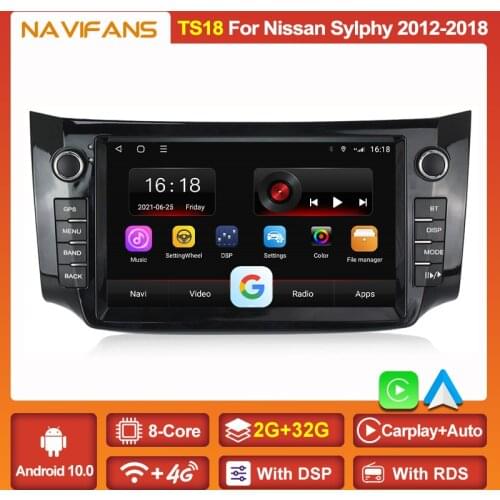 Carplay 6+128G Android 11 Car Radio Multimedia Dvd Player For Nissan Sylphy B17 Sentra 2012 2013 2014 2015 2016 2017 2018 Stereo