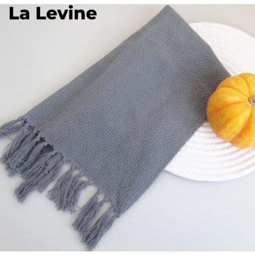 Tassel Design Table Napkin Placemats Cotton Western Cloth Anti-scald Mat Kitchen Accessories Decoration Restaurant Home Placemat