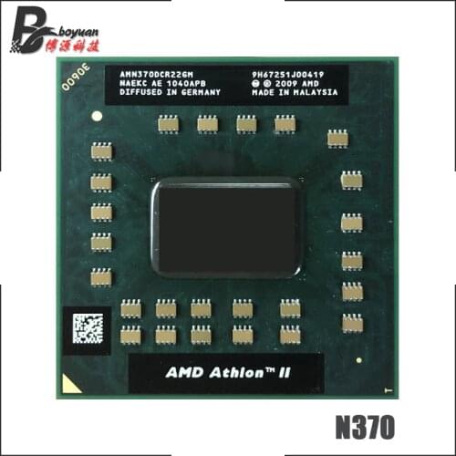 AMD Athlon II Dual-Core Mobile N370 2.5 GHz Dual-Core Dual-Thread CPU Processor AMN370DCR22GM Socket S1