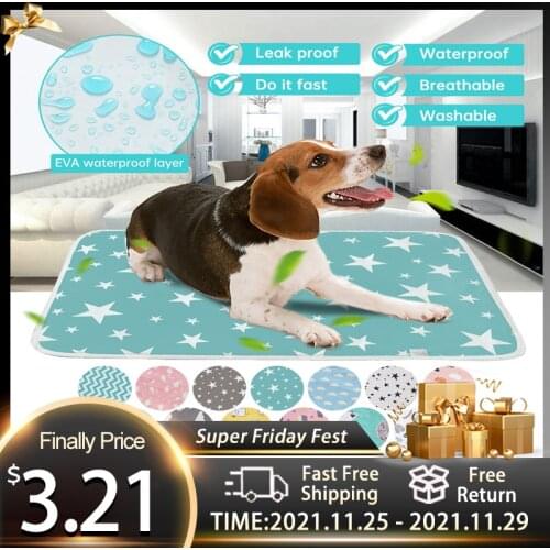 Urine Absorbent Breathable Diaper Mat Travel Portable Waterproof Reusable Training Pad Dog Car Washable Seat Cover Mat