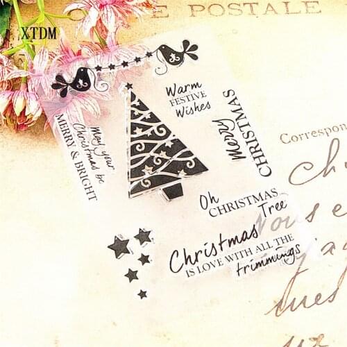 Hot sale Easter tree Transparent Clear Stamps / Silicone Seals Roller Stamp for DIY scrapbooking photo album/Card Making