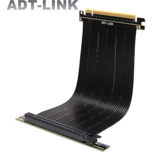 PCIe X16 To X16 Adapter Cable GEN4 Graphics Video Cards Extension PCI Express 4.0 Flexible Riser Cable Vertical GPU For ATX Case