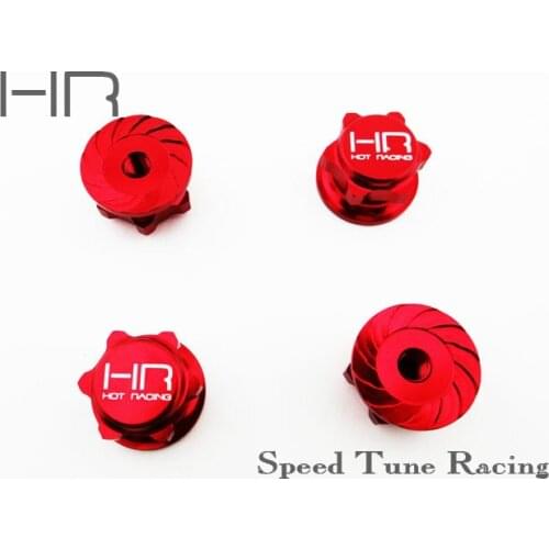 HOT RACING Serrated 17mm wheel nuts for Yeti xl 90032 4 pieces NEW