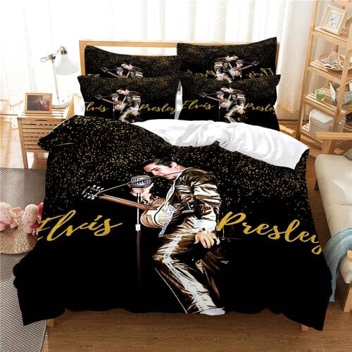 3D Singer Bedding Set Queen Bedding Duvet Cover Set Bedding Set Bed Cover Cotton Queen Bedroom Bed Cover Set Bed Set Bedding