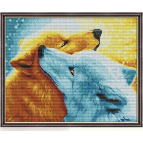 Cross Stitch Kits Dimensions 11 14 Counted Stamped for Kids Art Design Works