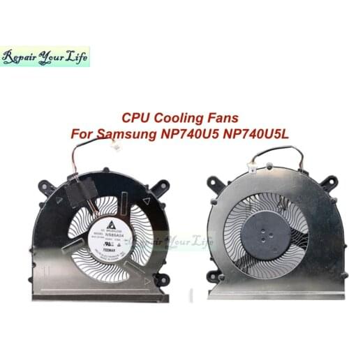 Laptop CPU Cooling Fans For Samsung NP740U5 NP740U5L NP740U5M BA31-00165A Notebook PC FAN COOLER NS85A04 16A13 5V 0.50A Genuine
