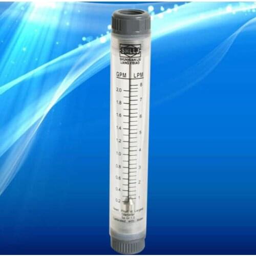 LZM-15G 1/2"BSP Tube Type ABS Liquid Flow Meter Tool 0.1-0.5GPM 0.1-1GPM 0.2-2GPM 0.2-2.5GPM 0.5-5GPM1-8GPM
