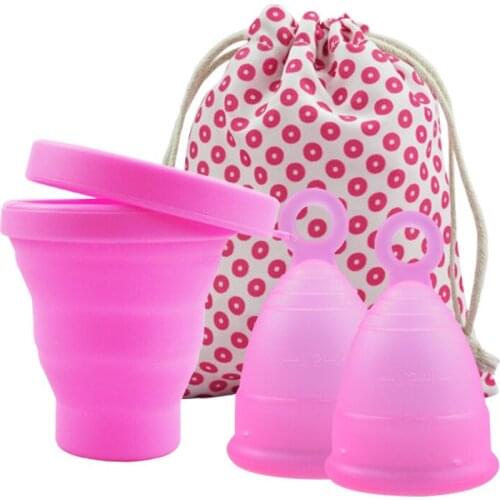 Medical Silicone Menstrual Cup Period Cup Feminine Hygiene Copa Menstrual Sterilizing Menstrual Cup for Women Menstrual Period