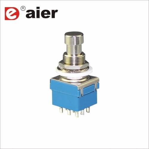 PBS-24-312 3PDT momentary ON-(ON) pedal switch with solder terminals