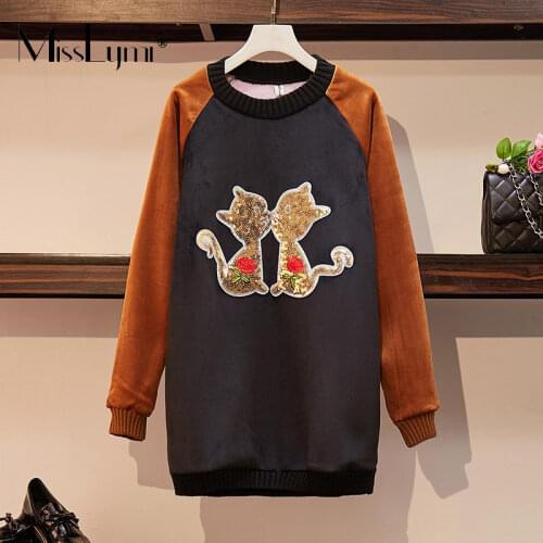 Женские длинные толстовки MissLymi China At AliExpress