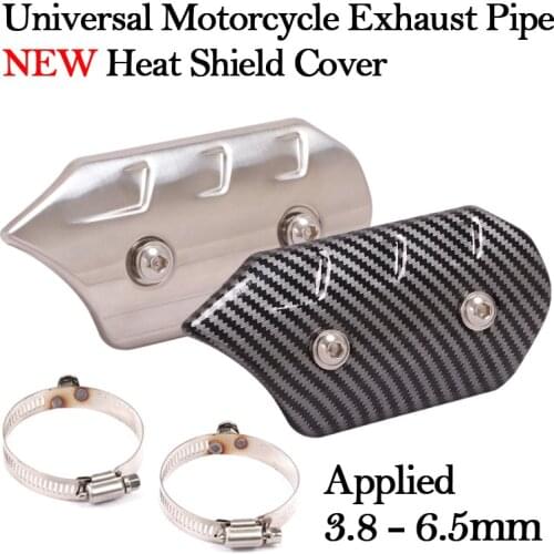 NEW Universal Motorcycle Exhaust Pipe Heat Shield Cover Heat Insulation Anti-Scald Muffler Protector For Z900 R3 FZ6N NC700 Z250