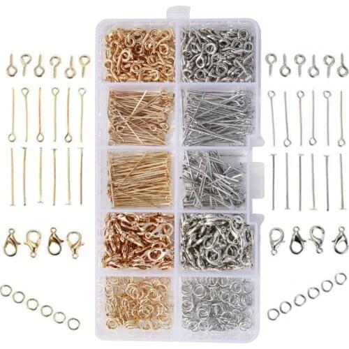 Wholesale Lots Bulk Lobster Buckle DIY Jewelry Accessories T-shaped Needle Nine-character Boxed Combination Jewelry Making