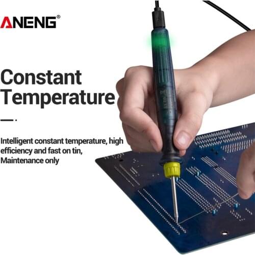 Portable LT002 USB Electric Powered Soldering Iron Temperature Adjustable Welding Equipment 5V DC 8W