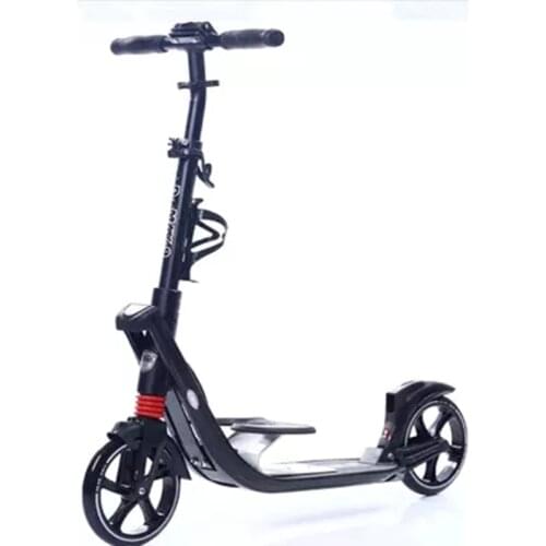 Adult children kick scooter foldable PU 2wheels bodybuilding all aluminum shock absorption urban campus transportation