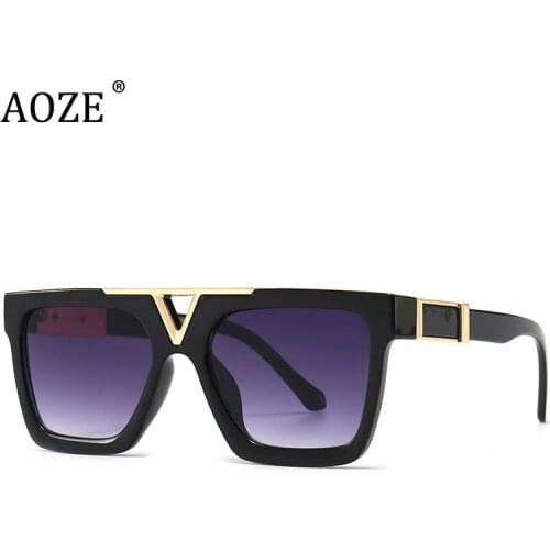 Black Square Oversized Sunglasses Women Big Frame Colorful Sun Glasses Female Mirror Oculos Unisex Gradient Hip Hop Shades