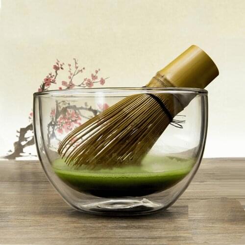 540ml Heat-resistant Borosilicate Glass Matcha Green Tea Bowl Matcha Ceremony Chawan Cup Japan Tableware Giftset Wholesale