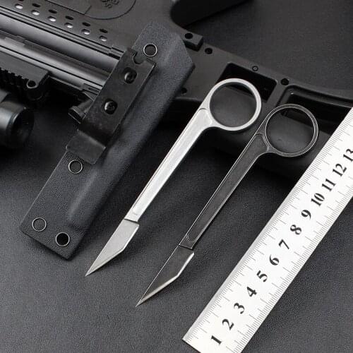 Utility knife 440C pocket tactical equipment camping hunting knife fixed blade Karambit outdoor rescue survival EDC tool