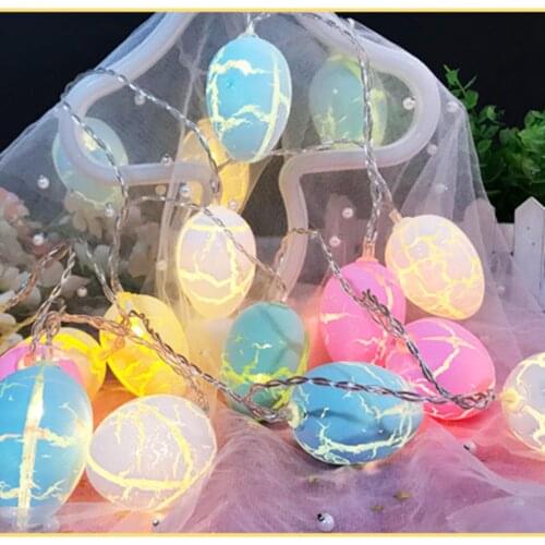 IN STOCK ! Easter Decorations For Home Egg Rabbit USB LED String Light Easter Bunny String Lights Wedding Party Ornament Garland