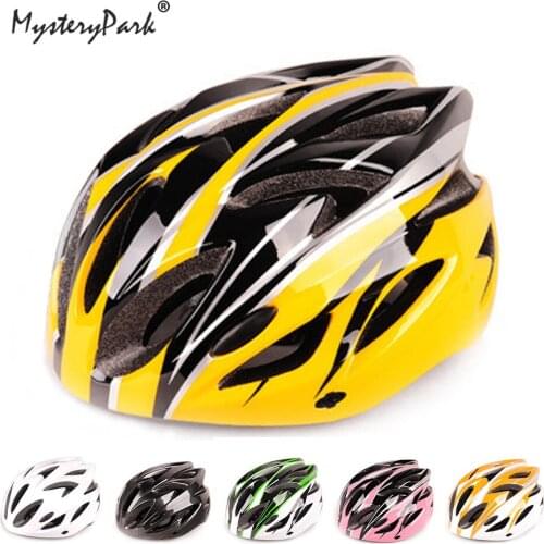 MysteryPark Bicycle Helmet Mountain Bike Cycling Outdoor Helmet Ultralight Adjustable Integrally-mold Protection Safety Hat