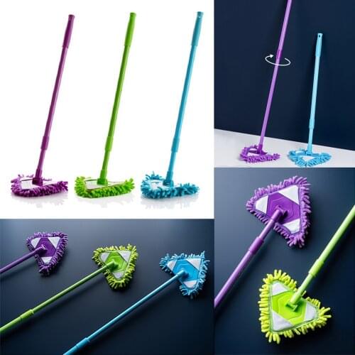 Retractable Household Kitchen Floors Cleaning Triangle Mop for Glass Wall