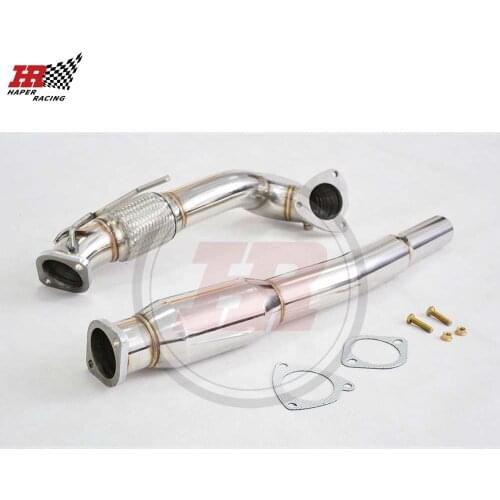 HP RACING 3.0‘’ High Flow Exhaust Downpipe For MK1 S3 TT Seat Leon 1.8T with 200 cell Sport Cat 1996-2006