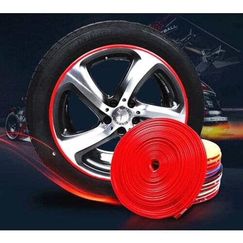 8m car wheel protection wheel sticker decorative strip for Mercedes-Benz Series-A B C E S G M ML GLK CL CLK CLS GL GLK