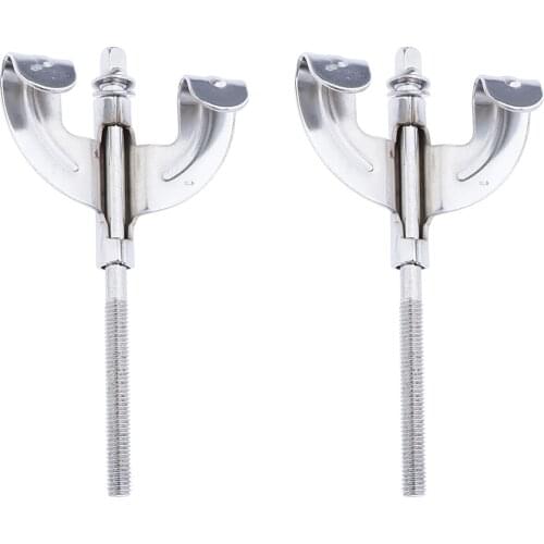 Bass Drum Claws with Tension Rods Silver Parts Assembly Mount Repair Accs