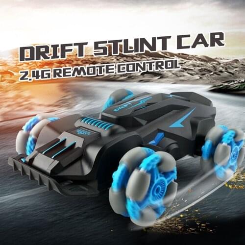 2.4G 10KM/h Drift RC Stunt Car Reversal Vehicle Radio Remote Control 4WD Cars Toy For Adult Children Rc Car Toys Boy Gift