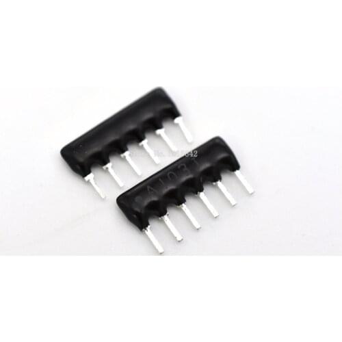 50PCS DIP Exclusion 6pin 10K ohm A103J 10KR 6 PINS Network Resistor array A06-103J