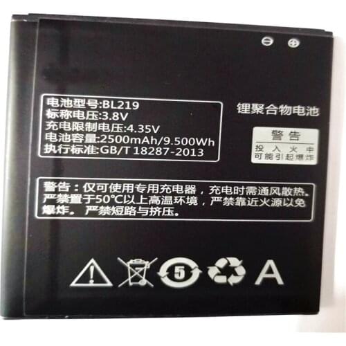 2500mAh BL219 BL 219 LI-ion Phone Battery For Lenovo A880 S856 S810t A889 A890e A916 Phone Battery with phone stander