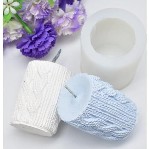 3D Sweater Sleeve Shaped Candle Mold Silicone Aroma DIY Cake Soap Mold Candle Gypsum Clay Making Diy Cake Chocolate Decor